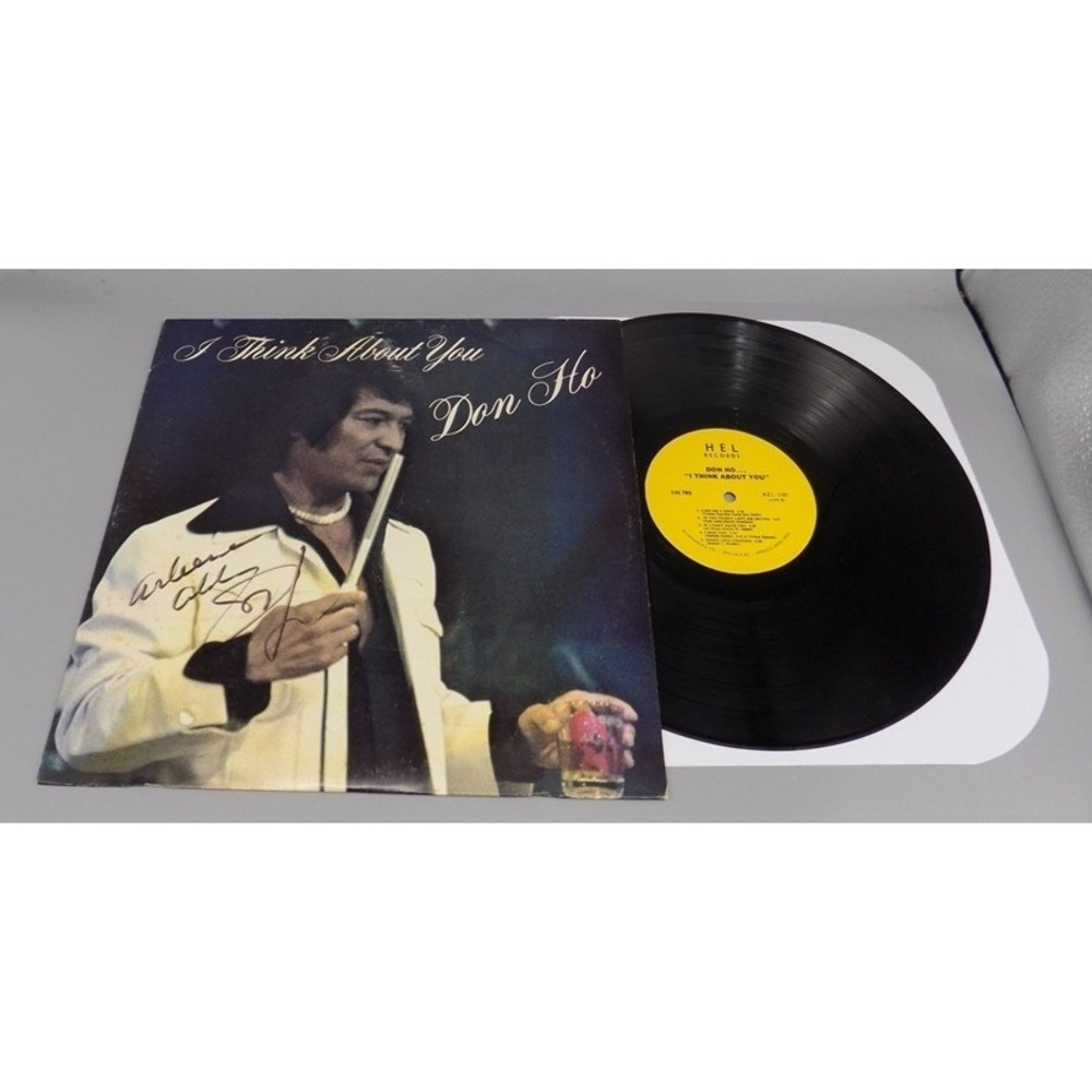 Don Ho Autographed Album I Think About You  Untested Some Wear Signed 33 1/3